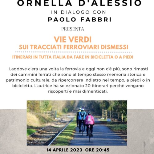 Volantino serata con l'autrice Ornella D'Alessio